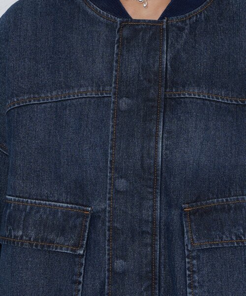 CIAOPANIC（チャオパニック）の「【ANTI WARP /アンチワープ】デニムフライトA-2JKT（ブルゾン・レディース・ピンク/ベージュ/ブルー・FREE）」の10枚目の写真