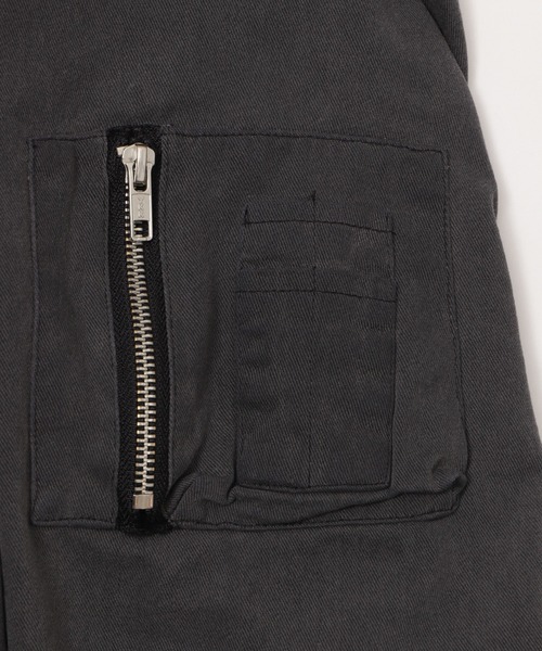 Figments（フィグメンツ）の「ツイルフードボンバージャケット（ブルゾン・レディース・チャコールグレー・FREE）」の7枚目の写真