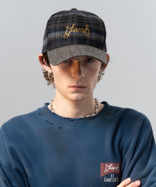 glamb（グラム）の「Trad Textile Cap / トラッドテキスタイルキャップ（キャップ・メンズ・ブラック/ワイン・FREE）」の3枚目の写真