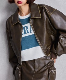 GYDA | URBAN EDGEフェイクレザーユーティリティーブルゾン(ブルゾン)