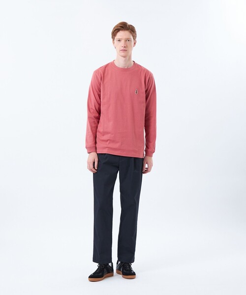 MACKINTOSH PHILOSOPHY（ﾏｯｷﾝﾄｯｼｭ ﾌｨﾛｿﾌｨｰ）の「【WEB&一部店舗限定】バッキンガムベア 5.6oz天竺 ワンポイントロンＴ（Tシャツ/カットソー・メンズ・ベージュ系その他3/ホワイト/レッド系その他3/ダークネイビー・36/38/42/40）」の6枚目の写真