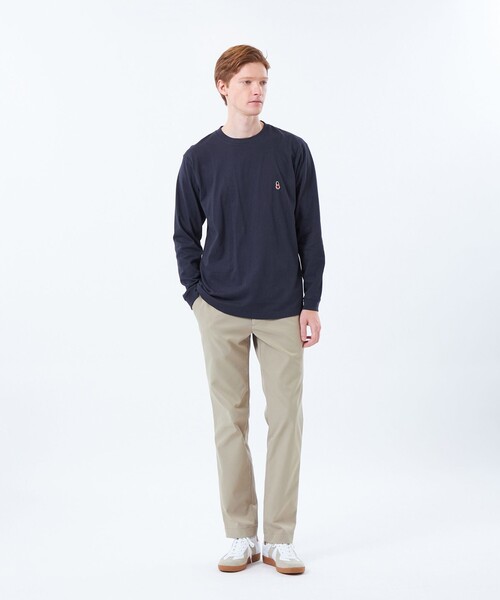 MACKINTOSH PHILOSOPHY（ﾏｯｷﾝﾄｯｼｭ ﾌｨﾛｿﾌｨｰ）の「【WEB&一部店舗限定】バッキンガムベア 5.6oz天竺 ワンポイントロンＴ（Tシャツ/カットソー・メンズ・ベージュ系その他3/ホワイト/レッド系その他3/ダークネイビー・36/38/42/40）」の7枚目の写真