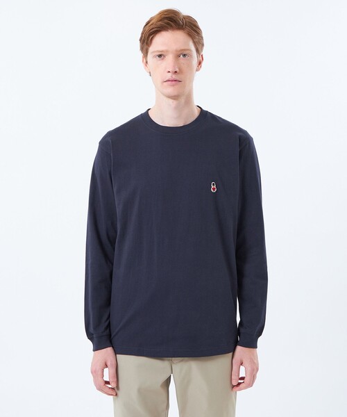 MACKINTOSH PHILOSOPHY（ﾏｯｷﾝﾄｯｼｭ ﾌｨﾛｿﾌｨｰ）の「【WEB&一部店舗限定】バッキンガムベア 5.6oz天竺 ワンポイントロンＴ（Tシャツ/カットソー・メンズ・ベージュ系その他3/ホワイト/レッド系その他3/ダークネイビー・36/38/42/40）」の9枚目の写真