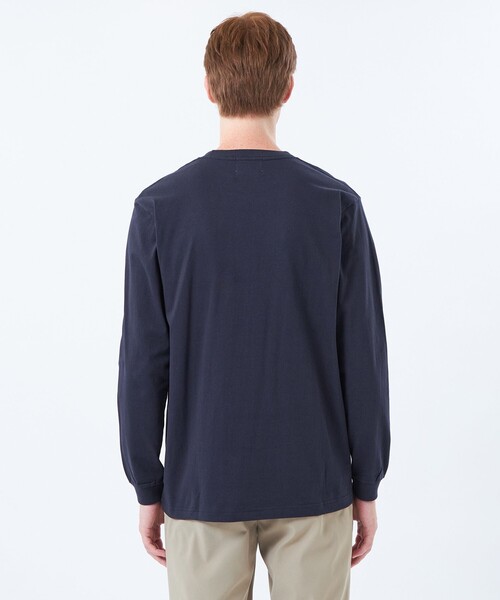 MACKINTOSH PHILOSOPHY（ﾏｯｷﾝﾄｯｼｭ ﾌｨﾛｿﾌｨｰ）の「【WEB&一部店舗限定】バッキンガムベア 5.6oz天竺 ワンポイントロンＴ（Tシャツ/カットソー・メンズ・ベージュ系その他3/ホワイト/レッド系その他3/ダークネイビー・36/38/42/40）」の11枚目の写真