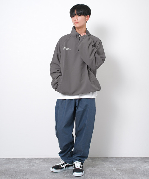 RAT EFFECT（ラットエフェクト）の「ナイロンハーフジッププルオーバー（スウェット・キッズ・ブラック/チャコールグレー・130/140/150/160/170）」の9枚目の写真