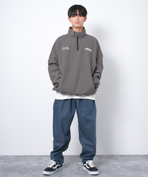 RAT EFFECT（ラットエフェクト）の「ナイロンハーフジッププルオーバー（スウェット・キッズ・ブラック/チャコールグレー・130/140/150/160/170）」の10枚目の写真