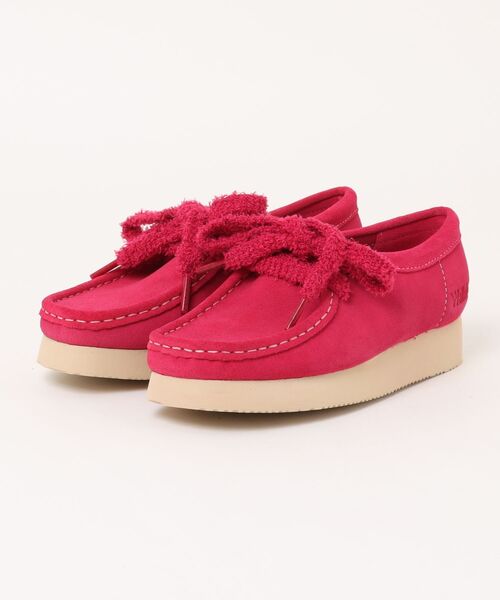Clarks(クラークス)の「W WALLABEE 2604 26182220(モカシン/デッキシューズ・レディース・ピンク・6/5/4/3/4h/5h/3h)」の11枚目の写真