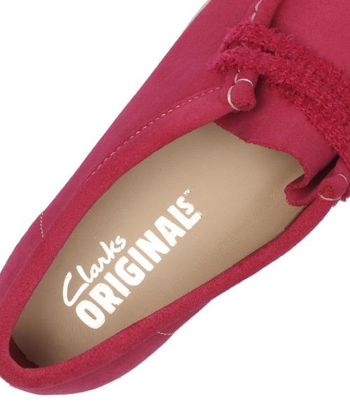 Clarks(クラークス)の「W WALLABEE 2604 26182220(モカシン/デッキシューズ・レディース・ピンク・6/5/4/3/4h/5h/3h)」の9枚目の写真