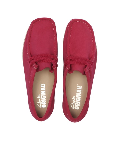 Clarks(クラークス)の「W WALLABEE 2604 26182220(モカシン/デッキシューズ・レディース・ピンク・6/5/4/3/4h/5h/3h)」の7枚目の写真