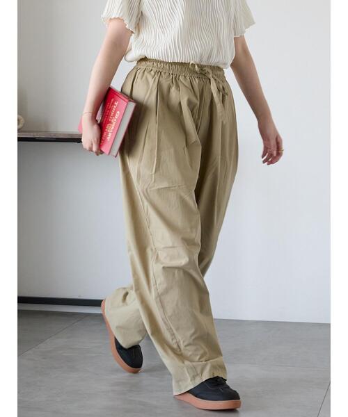 ehka sopo(エヘカソポ)の「コクーンイージーパンツ(その他パンツ・レディース・ブラウン/ベージュ/ブラック・F)」の2枚目の写真