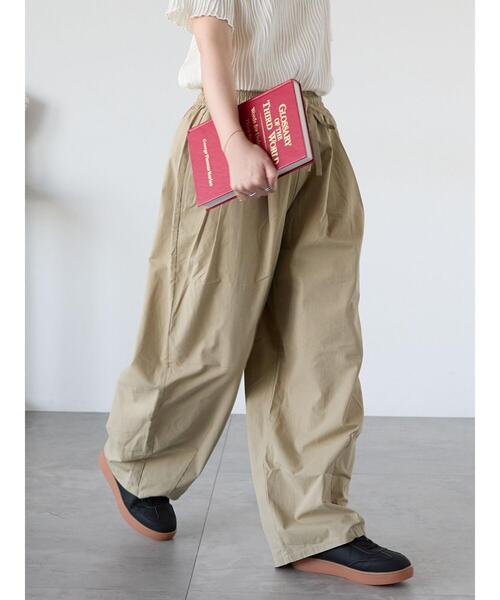 ehka sopo(エヘカソポ)の「コクーンイージーパンツ(その他パンツ・レディース・ブラウン/ベージュ/ブラック・F)」の6枚目の写真