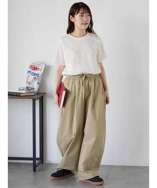 ehka sopo(エヘカソポ)の「コクーンイージーパンツ(その他パンツ・レディース・ブラウン/ベージュ/ブラック・F)」の11枚目の写真