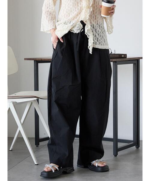 ehka sopo(エヘカソポ)の「コクーンイージーパンツ(その他パンツ・レディース・ブラウン/ベージュ/ブラック・F)」の14枚目の写真