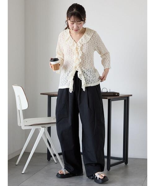 ehka sopo(エヘカソポ)の「コクーンイージーパンツ(その他パンツ・レディース・ブラウン/ベージュ/ブラック・F)」の18枚目の写真