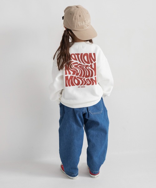 DRC branshes(ディーアールシーブランシェス)の「【WEB限定/DRC】オーバータックデニムロングパンツ(デニムパンツ・キッズ・ブラック/ブルー/ネイビー・120/110/130/140/150/100)」の3枚目の写真
