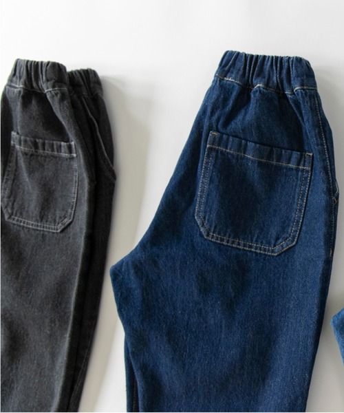 DRC branshes(ディーアールシーブランシェス)の「【WEB限定/DRC】オーバータックデニムロングパンツ(デニムパンツ・キッズ・ブラック/ブルー/ネイビー・120/110/130/140/150/100)」の17枚目の写真
