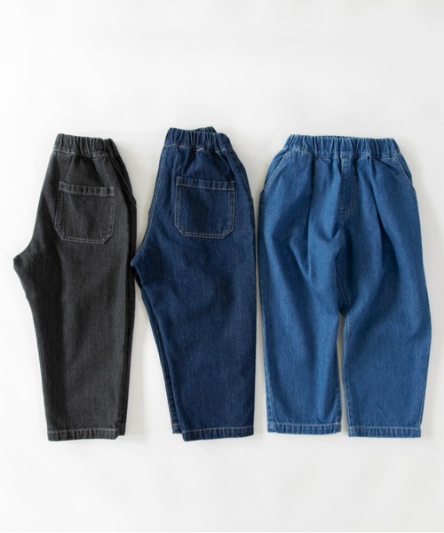 DRC branshes(ディーアールシーブランシェス)の「【WEB限定/DRC】オーバータックデニムロングパンツ(デニムパンツ・キッズ・ブラック/ブルー/ネイビー・120/110/130/140/150/100)」の15枚目の写真