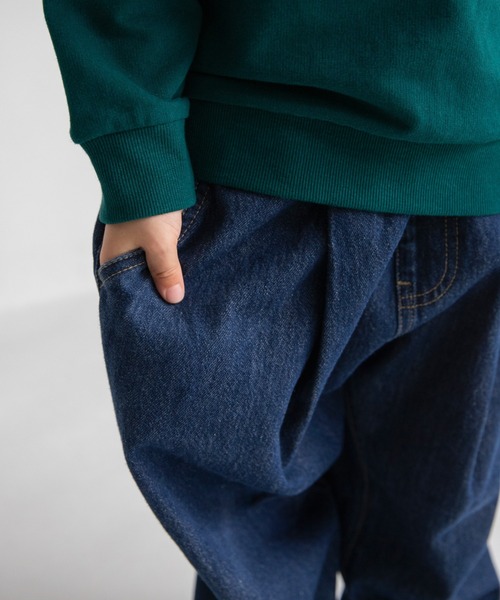 DRC branshes(ディーアールシーブランシェス)の「【WEB限定/DRC】オーバータックデニムロングパンツ(デニムパンツ・キッズ・ブラック/ブルー/ネイビー・120/110/130/140/150/100)」の20枚目の写真