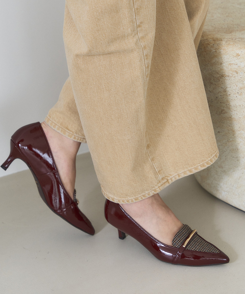 LE TALON（ルタロン）の「5cmポインテッドローファーパンプス（パンプス・レディース・ブラウン/ボルドー/ブラック系その他/チョコ・23.5cm/23cm/22.5cm/22cm/25.5cm/25cm/24.5cm/24cm）」の4枚目の写真