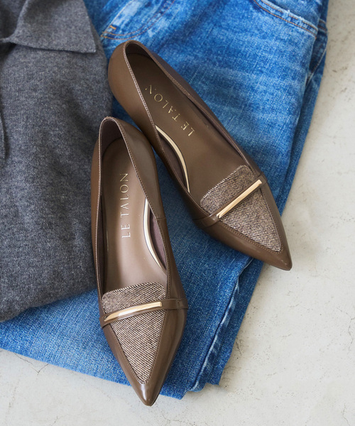 LE TALON（ルタロン）の「5cmポインテッドローファーパンプス（パンプス・レディース・ブラウン/ボルドー/ブラック系その他/チョコ・23.5cm/23cm/22.5cm/22cm/25.5cm/25cm/24.5cm/24cm）」の18枚目の写真