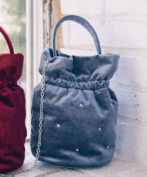 earth music&ecology | ベロアハンドルバッグ(ショルダーバッグ)