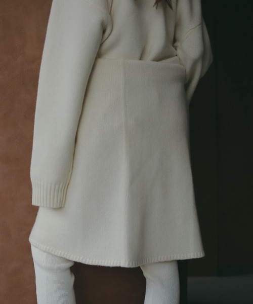 ZOZO限定カラー】レイヤードニットラップスカート（ストール/ショール