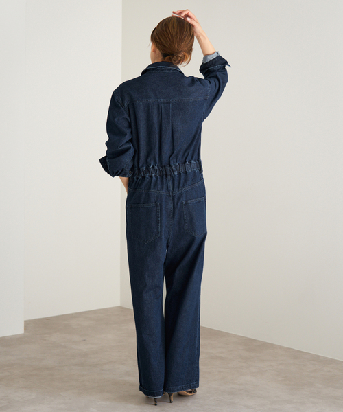 Maison IENAデニムジャンプスーツ（つなぎ/オールインワン）｜IENA