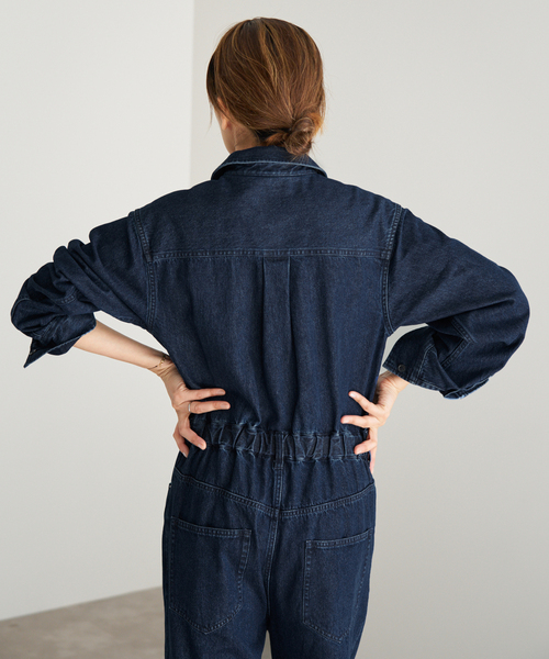Maison IENAデニムジャンプスーツ（つなぎ/オールインワン）｜IENA