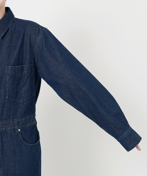 IENA（イエナ）の「Maison IENAデニムジャンプスーツ（つなぎ/オールインワン・レディース・ネイビー・36/38）」の15枚目の写真