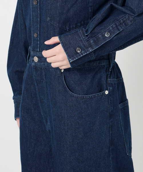 IENA（イエナ）の「Maison IENAデニムジャンプスーツ（つなぎ/オールインワン・レディース・ネイビー・36/38）」の13枚目の写真