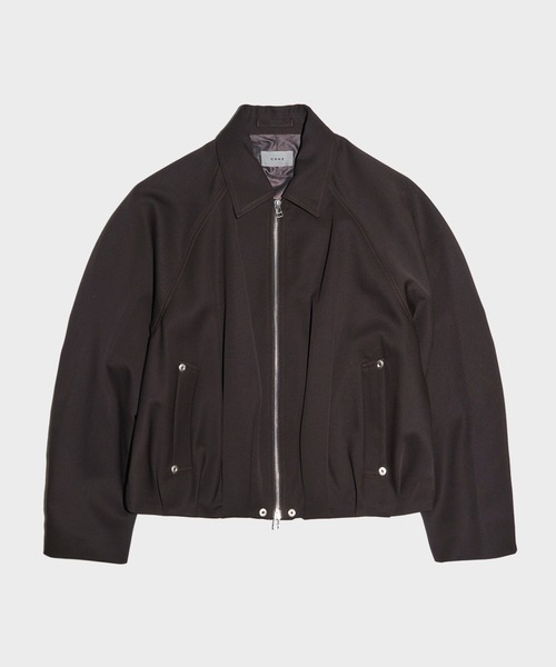 CONZ（コンズ）の「BALOON ZIP UP JACKET（ブルゾン・メンズ・ダークグレー/ネイビー/ストライプ/ブラック/ダークブラウン・1/2/3）」の4枚目の写真