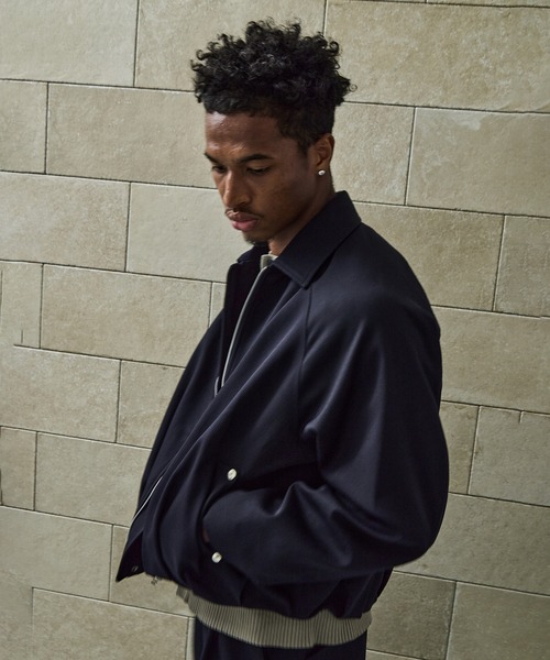 CONZ（コンズ）の「BALOON ZIP UP JACKET（ブルゾン・メンズ・ダークグレー/ネイビー/ストライプ/ブラック/ダークブラウン・1/2/3）」の5枚目の写真