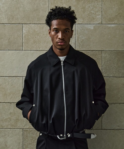 CONZ（コンズ）の「BALOON ZIP UP JACKET（ブルゾン・メンズ・ダークグレー/ネイビー/ストライプ/ブラック/ダークブラウン・1/2/3）」の9枚目の写真