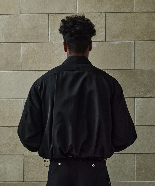 CONZ（コンズ）の「BALOON ZIP UP JACKET（ブルゾン・メンズ・ダークグレー/ネイビー/ストライプ/ブラック/ダークブラウン・1/2/3）」の13枚目の写真