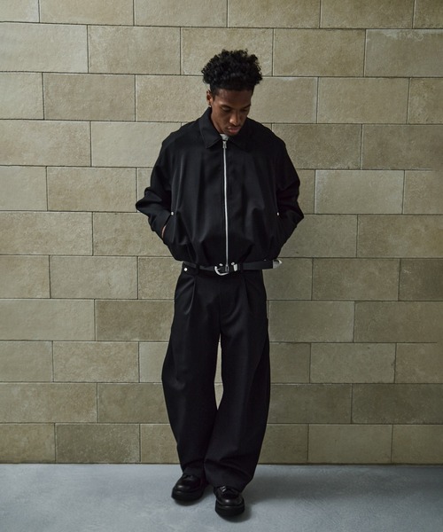 CONZ（コンズ）の「BALOON ZIP UP JACKET（ブルゾン・メンズ・ダークグレー/ネイビー/ストライプ/ブラック/ダークブラウン・1/2/3）」の6枚目の写真