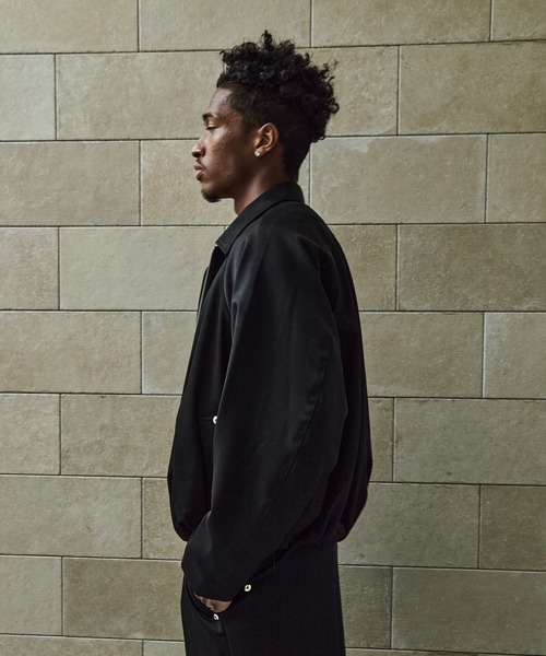 CONZ（コンズ）の「BALOON ZIP UP JACKET（ブルゾン・メンズ・ダークグレー/ネイビー/ストライプ/ブラック/ダークブラウン・1/2/3）」の21枚目の写真