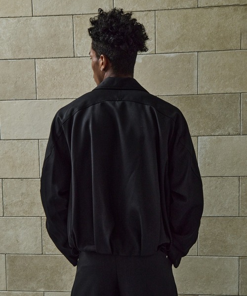 CONZ（コンズ）の「BALOON ZIP UP JACKET（ブルゾン・メンズ・ダークグレー/ネイビー/ストライプ/ブラック/ダークブラウン・1/2/3）」の19枚目の写真