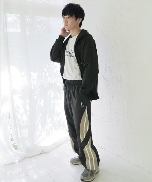 Beno（ビーノ）の「ナイロンライントラックパンツ シャカシャカパンツ（その他パンツ・メンズ・ベージュ/グレー/ブラック・MEDIUM/LARGE/X-LARGE）」の6枚目の写真