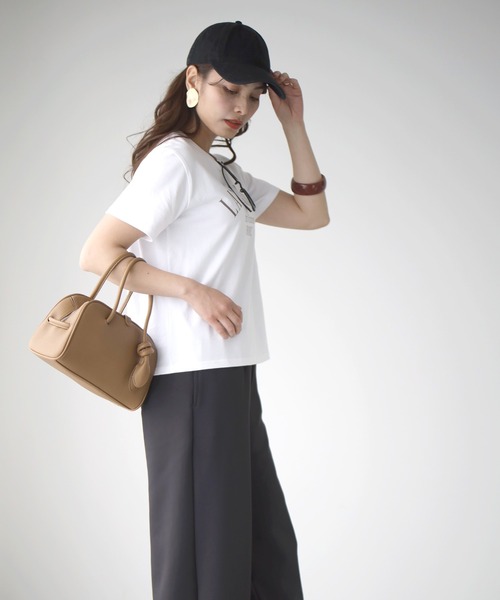 Ehre style(エーレスタイル)の「余裕をまとう大人の上品バッグ結びデザインバッグ(ハンドバッグ・レディース・イエロー/ホワイト/ブラウン・FREE)」の11枚目の写真