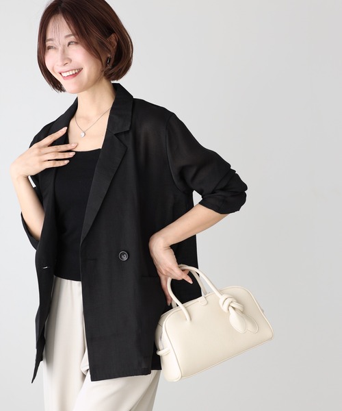 Ehre style(エーレスタイル)の「余裕をまとう大人の上品バッグ結びデザインバッグ(ハンドバッグ・レディース・イエロー/ホワイト/ブラウン・FREE)」の17枚目の写真