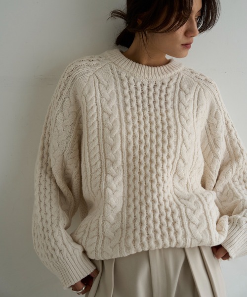 Katie ルーズニット 楽天市場】【mily bilet】 トップス ニット レディース 透かし