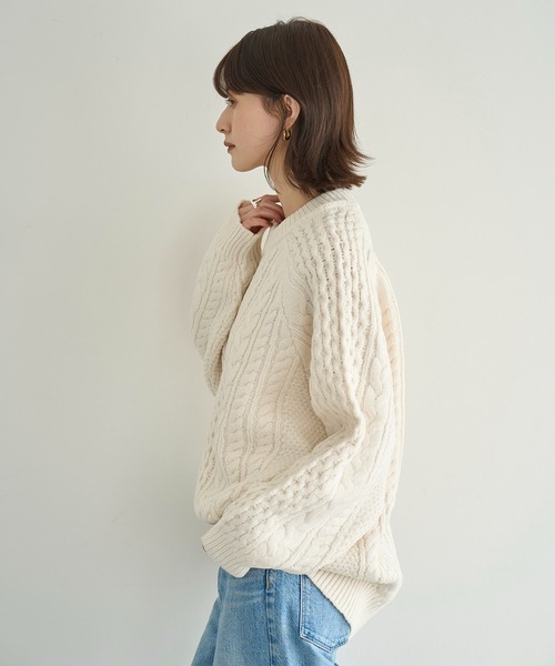 meilmada（メイルマダ）の「ケーブルルーズニット（ニット/セーター