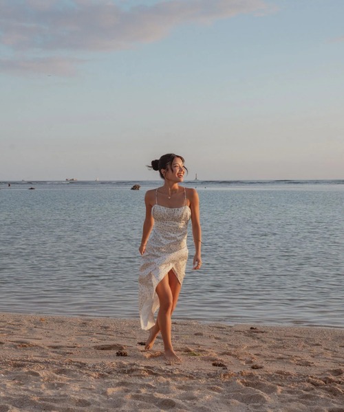 ROXY(ロキシー)の「ROXY×NANAHA DRESS/ロキシーナナハコラボワンピース(ワンピース・レディース・イエロー/オフホワイト・MEDIUM/X-SMALL/SMALL/LARGE)」の6枚目の写真