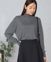 GALLORIA | マシンウォッシャブル　シアーハイネックニット(ニット/セーター)