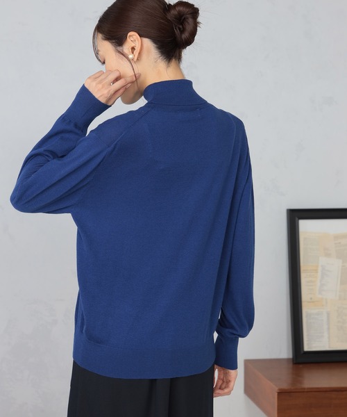 GALLORIA(ギャローリア)の「マシンウォッシャブル シアーハイネックニット(ニット/セーター・レディース・ブラック/アイボリー/ロイヤルブルー/チャコールグレー・LL/L/M/S)」の18枚目の写真