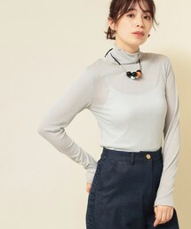 Sunauna | ◆【ラメ/シアー】ハイネックカットソー(Tシャツ/カットソー)