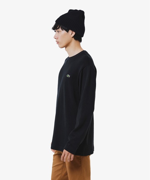 LACOSTE(ラコステ)の「ヘビーウェイトシングルジャージ長袖Tシャツ(Tシャツ/カットソー・メンズ・ブラック/オリーブ/オフホワイト・3/2/4/5)」の7枚目の写真