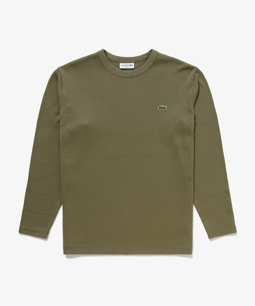 LACOSTE(ラコステ)の「ヘビーウェイトシングルジャージ長袖Tシャツ(Tシャツ/カットソー・メンズ・ブラック/オリーブ/オフホワイト・3/2/4/5)」の17枚目の写真