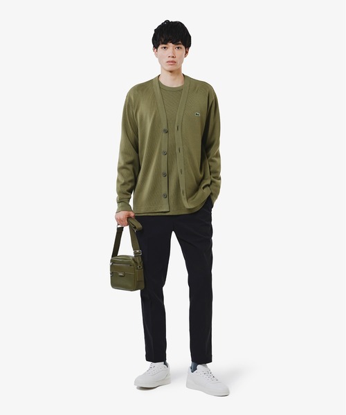 LACOSTE(ラコステ)の「ヘビーウェイトシングルジャージ長袖Tシャツ(Tシャツ/カットソー・メンズ・ブラック/オリーブ/オフホワイト・3/2/4/5)」の19枚目の写真