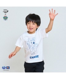 Vehicles（ビークルズ）の「パウパトロール 子供服　キラキララメ半袖Tシャツチェイスホワイト チェイス（Tシャツ/カットソー）」